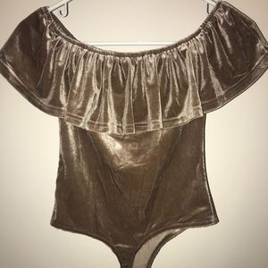 Champagne body suit
